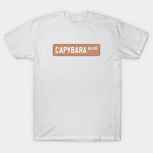 Capybara BLVD Sign T-Shirt
